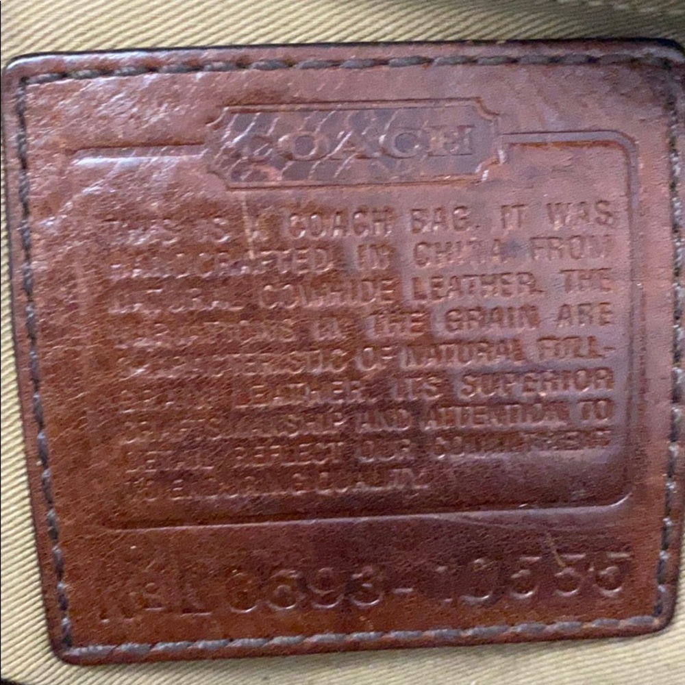 Coach Whiskey Leather Andrea Hampton Satchel